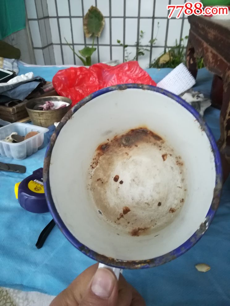 文革大众手绘翠柳双燕陶瓷大喝水缸