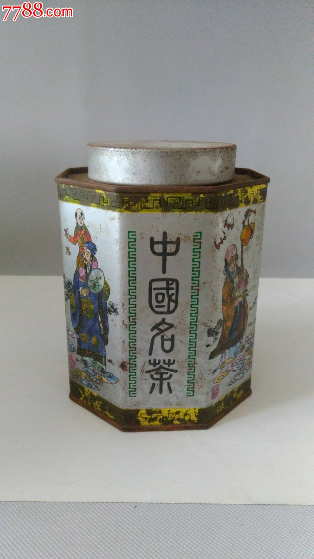 茗茶西湖龍井鐵觀音一福祿禱三星茶葉罐_價格50元【旅行一號】_第1張