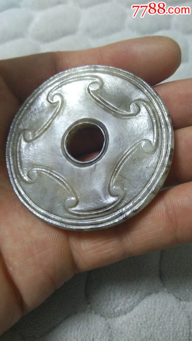 明代和田玉老玉璧