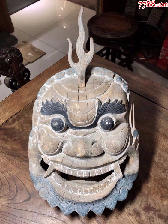 大型木雕吞口-其它佛/道藏品-7788收藏