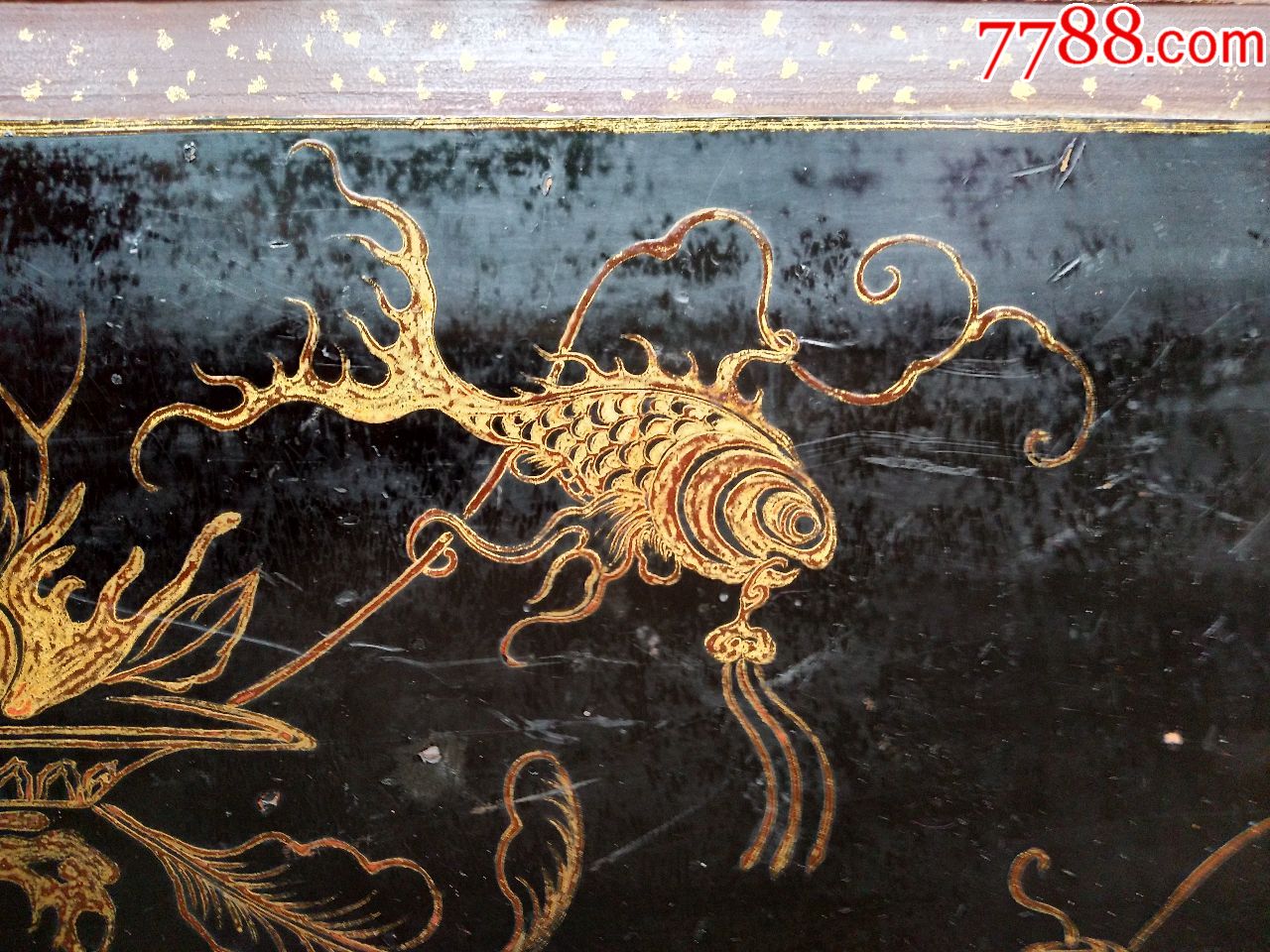 精品漆画楠木大漆描金画板3张