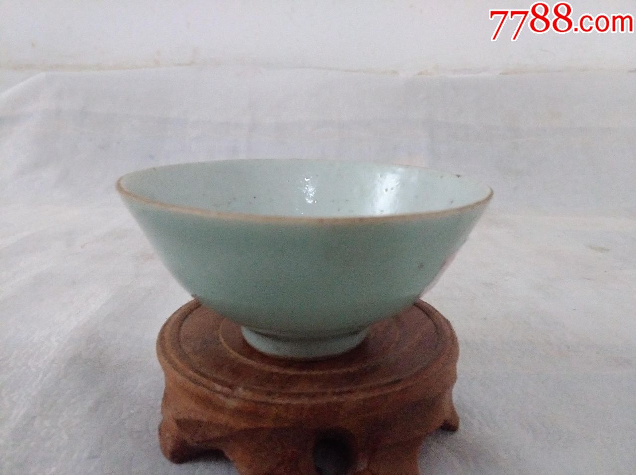 2175全品相清代豆青釉茶碗-se57892168-青瓷/秘色瓷-零售-7788收藏