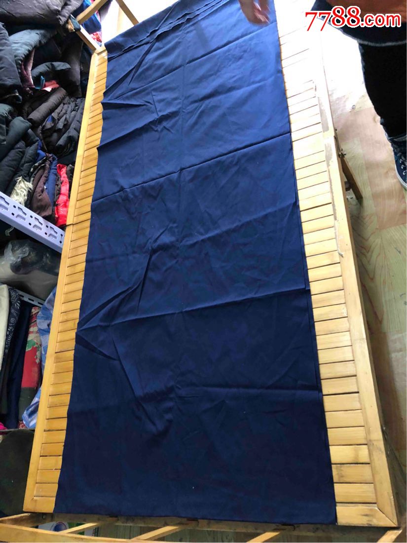 一块纯棉老蓝布