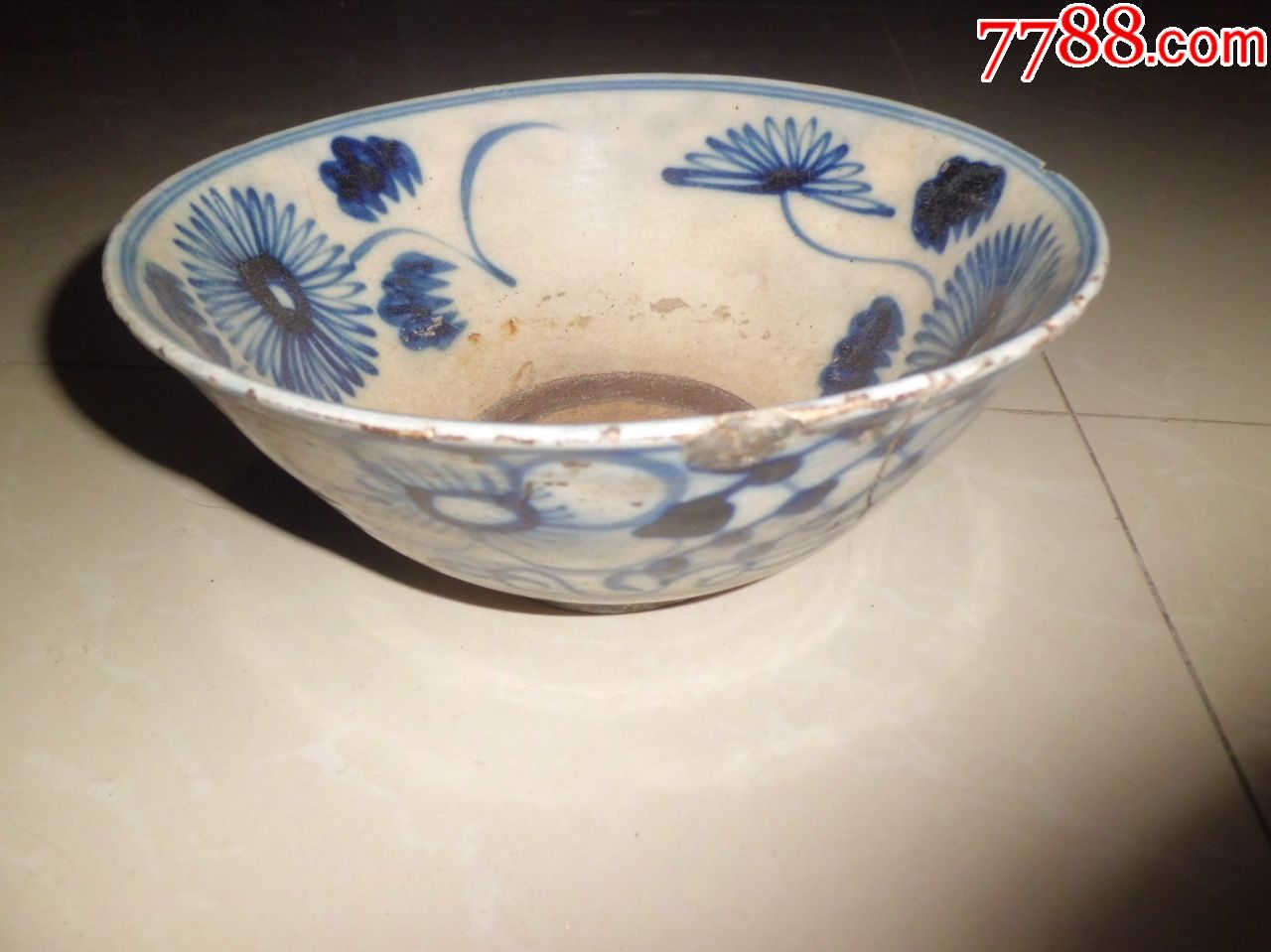 蓝花碗一只【2】