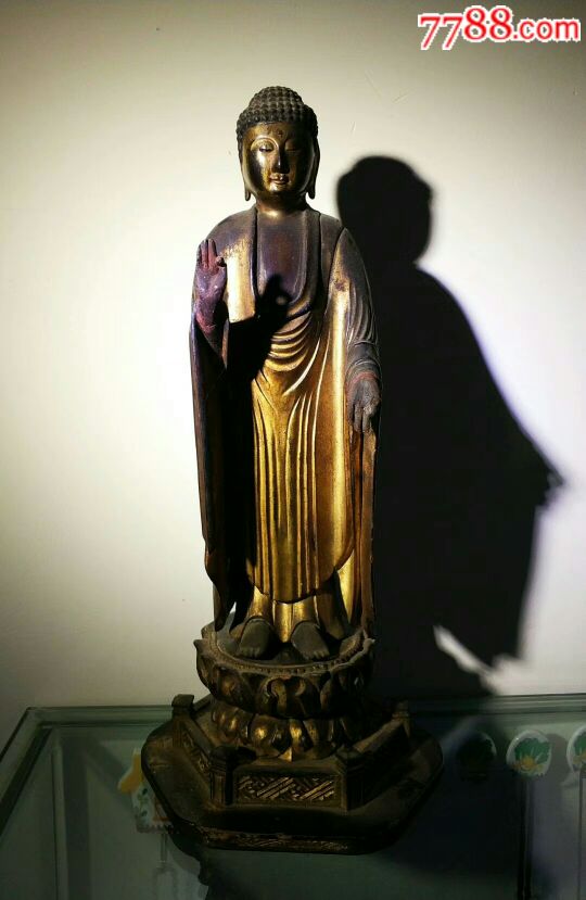 清代释迦牟尼佛造像,开脸祥和,起线完美-佛像/造像-7788商城__七七八