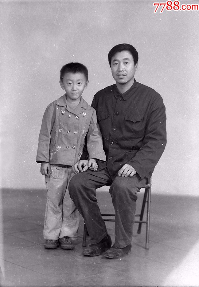 父子【老底片】_老照片_藏来藏往【7788收藏__中国收藏热线】