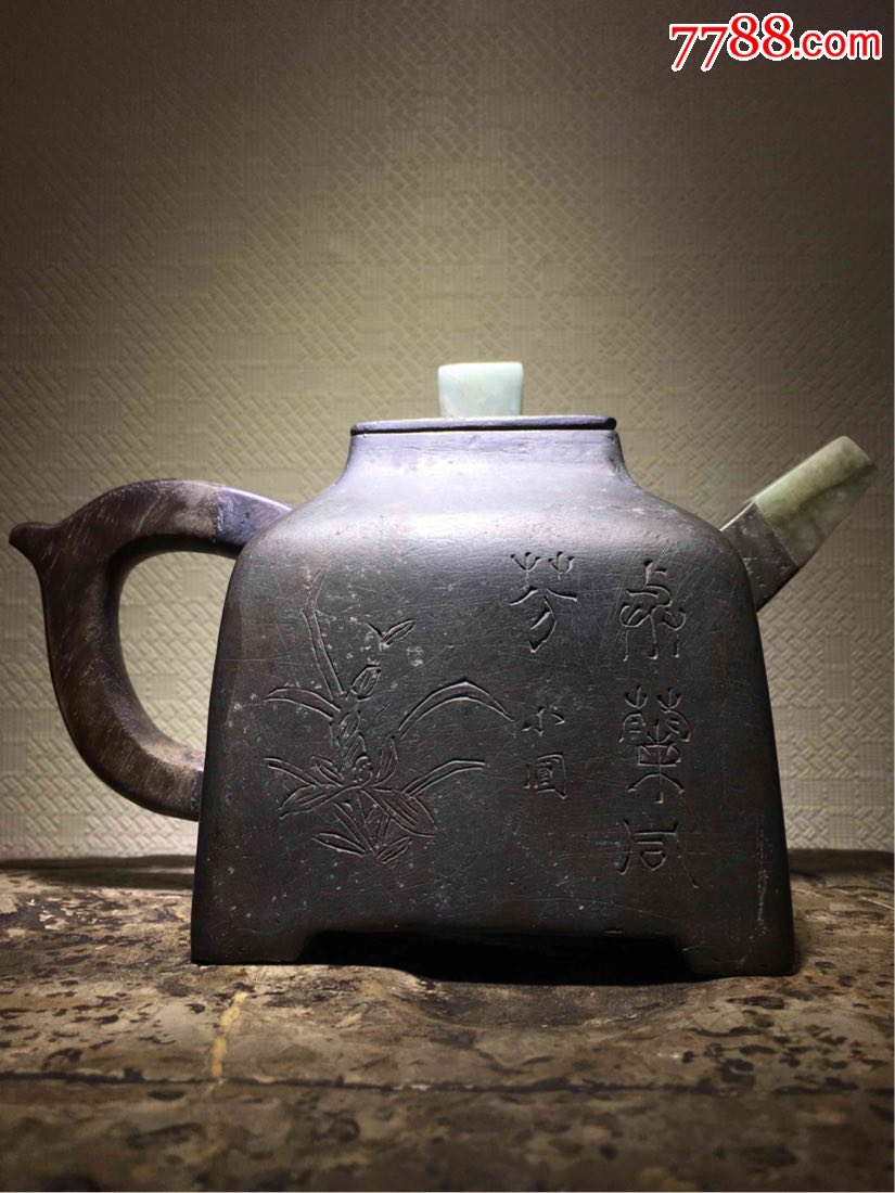 清代老锡壶老锡器文房锡器