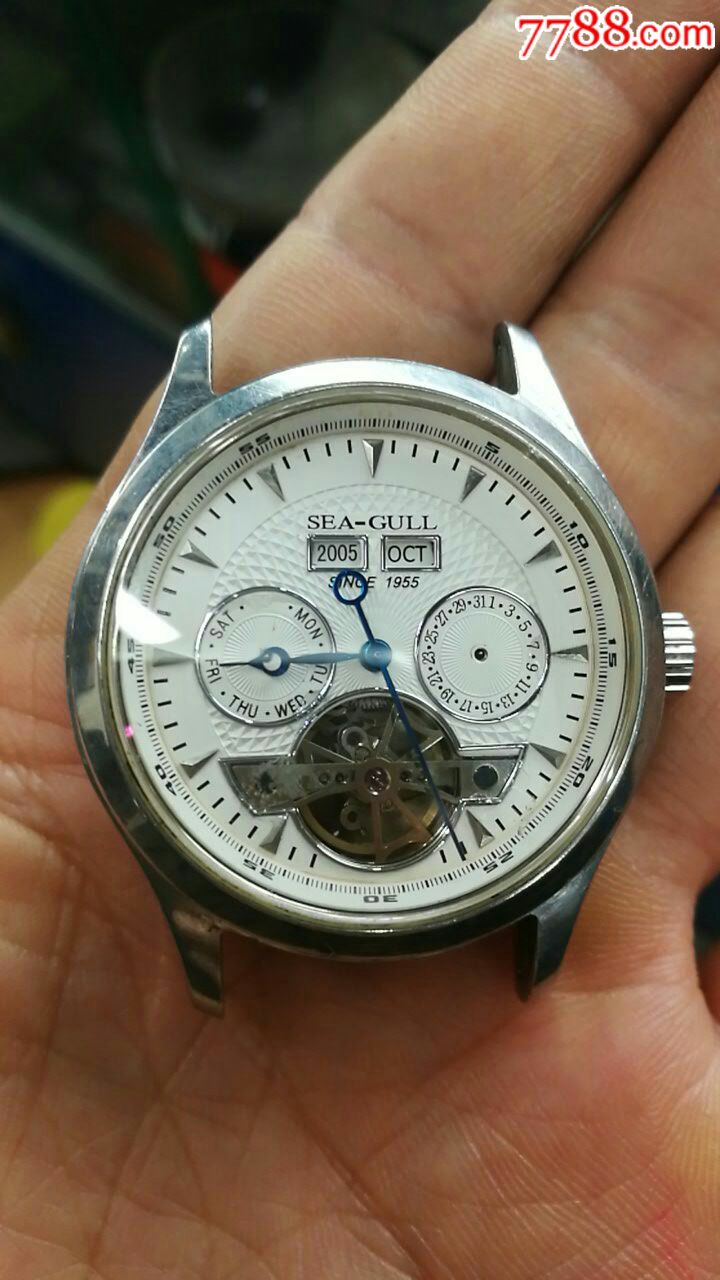 新款海鸥万年历多针机械自动表!