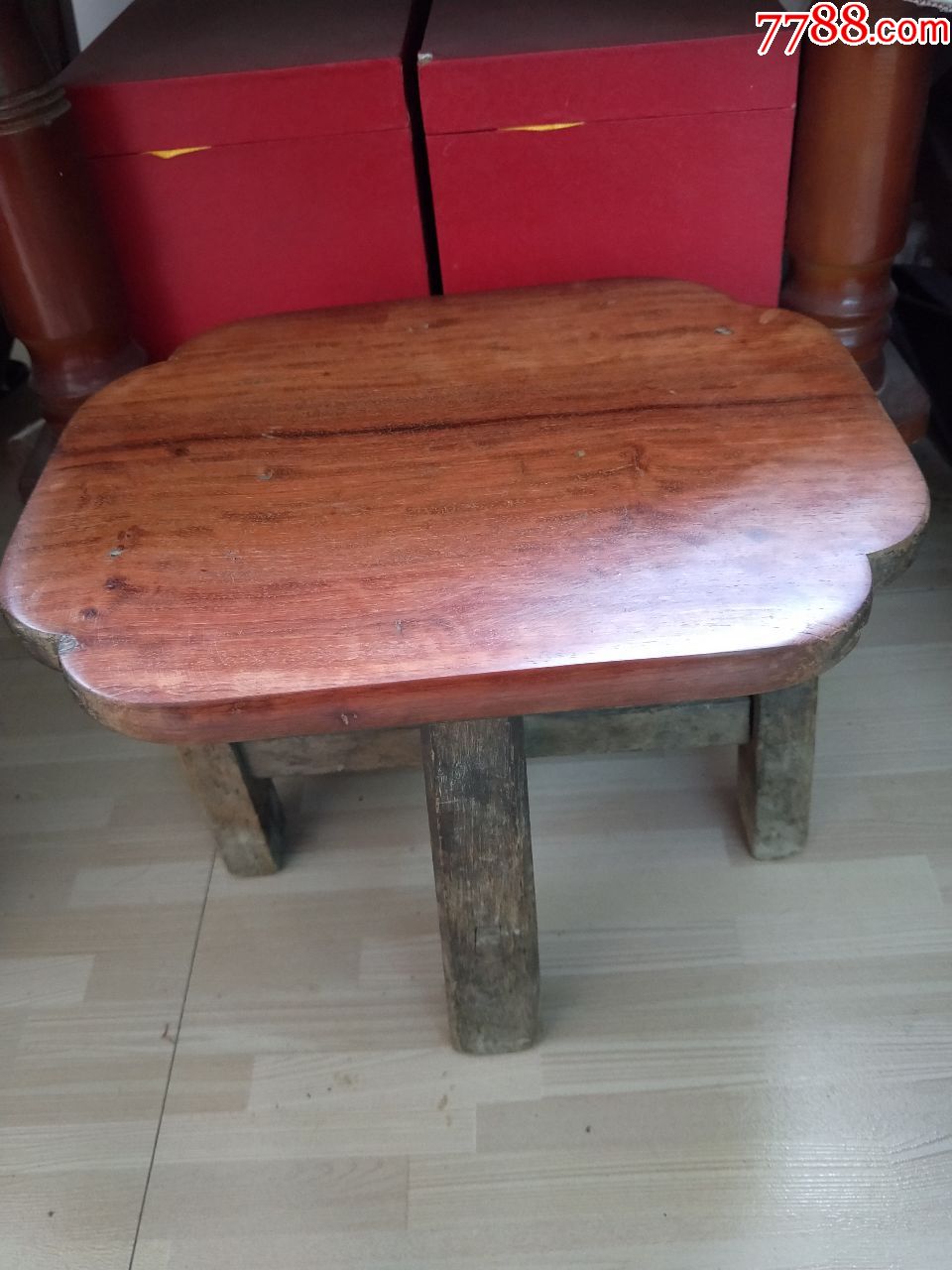 清代老海南黄花梨【小板凳】尺寸29x21cm重3.5斤
