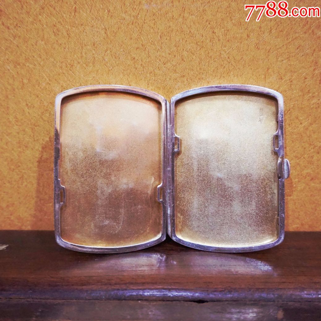 民国古董古玩珍藏杂项收藏品日本回流纯银烟盒