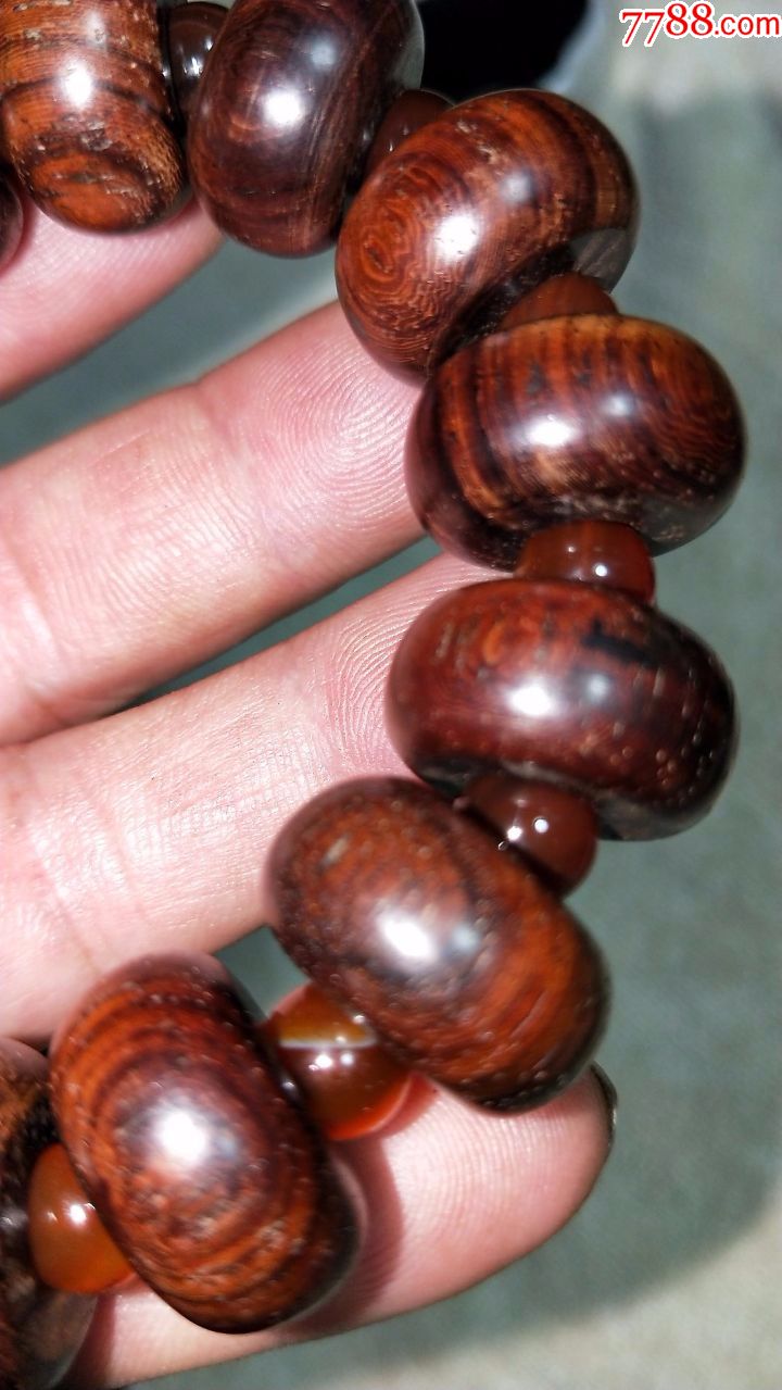 165号海南油梨老算盘珠手串2012cm