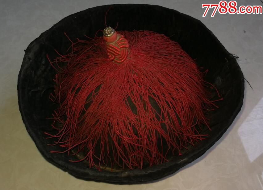 特价清代官兵戴的官帽帽子带帽顶包老怀旧帽饰收藏