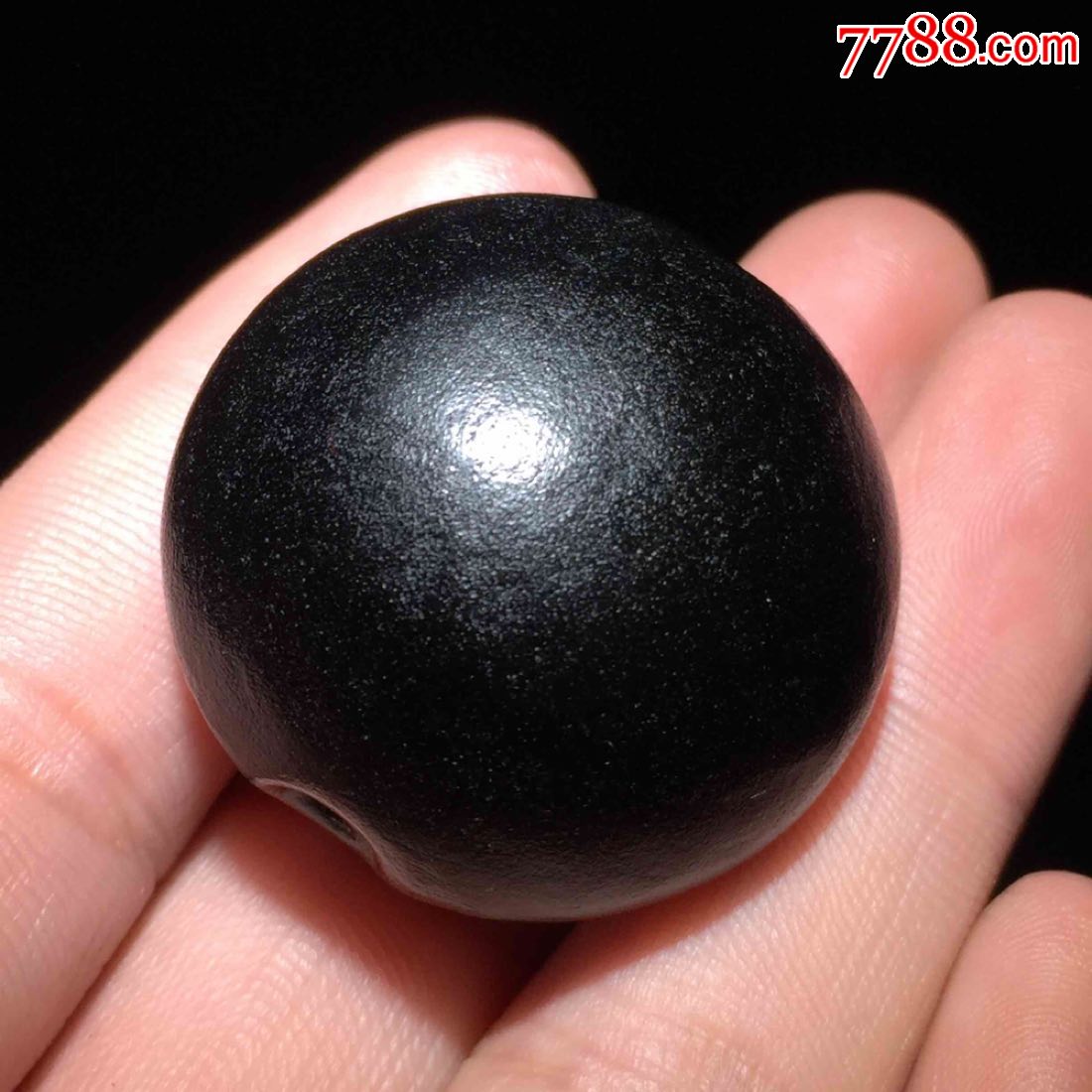 藏传西藏老矿玛瑙羊眼板珠一眼天珠.