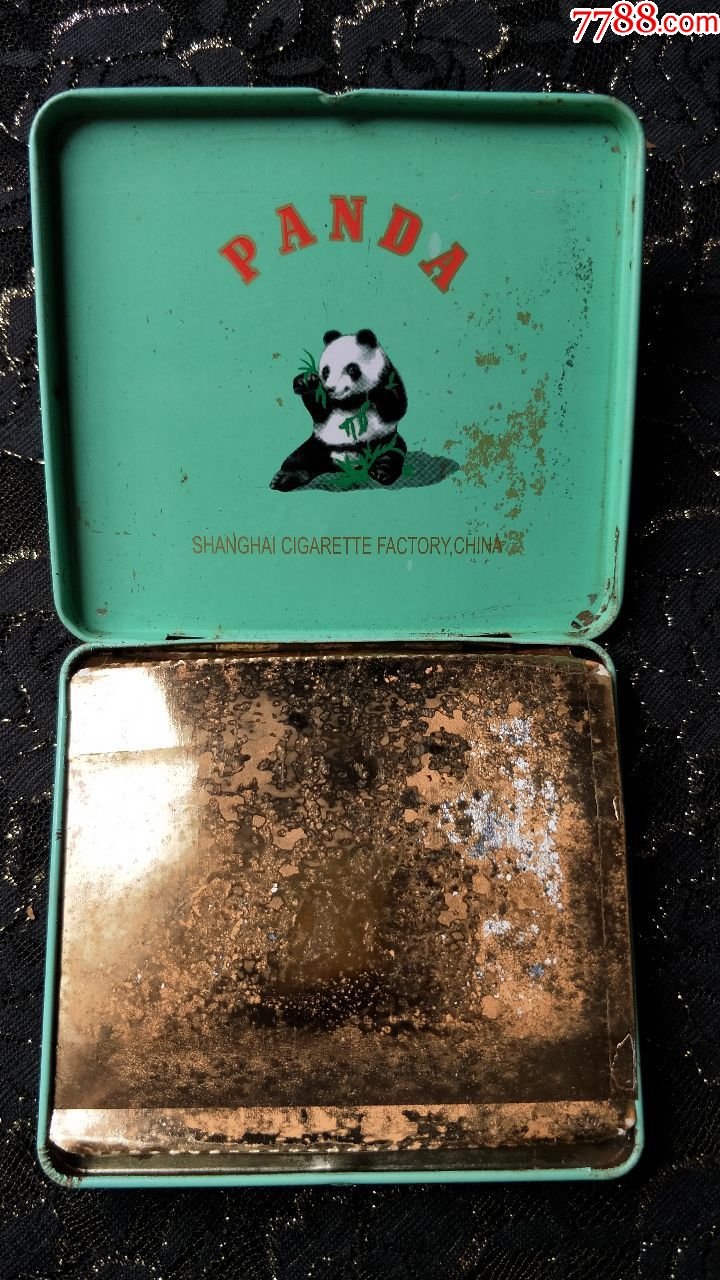 上海卷烟厂/熊猫12支装铁盒/焦油15