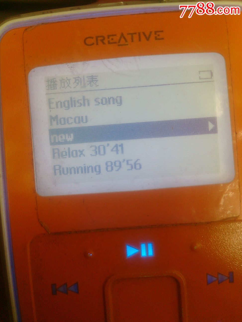 creativezenmicro创新MP3容量6g成色7新成色一般需要专用充-价格:450元-se58098831-随身听/mp3-零售 ...