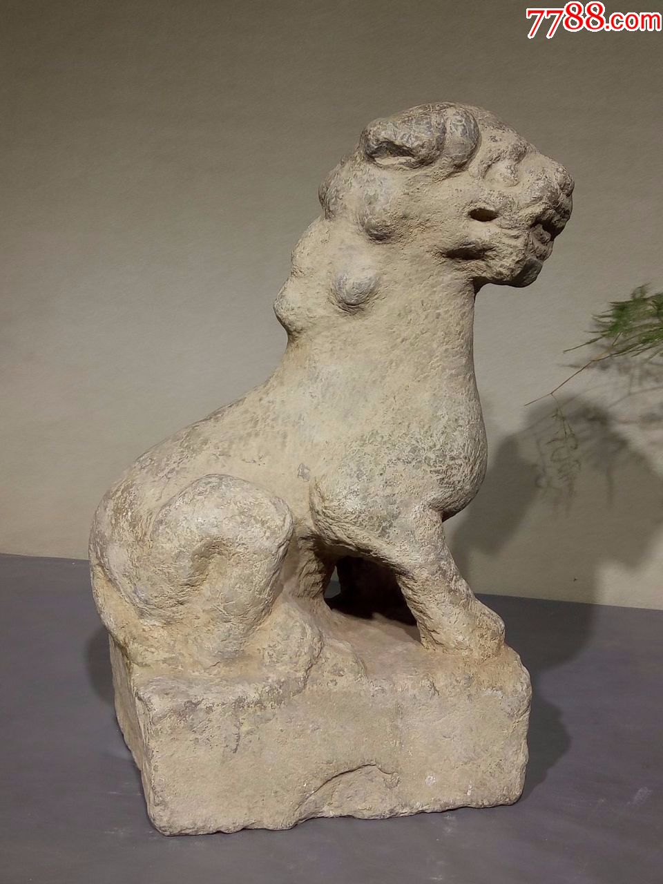 宋代青石雕狮子,形态威武,霸气十足,豪气冲天