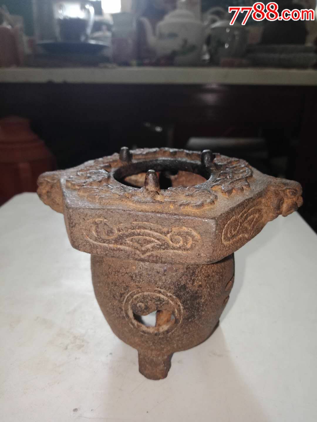 清代铁的温酒器