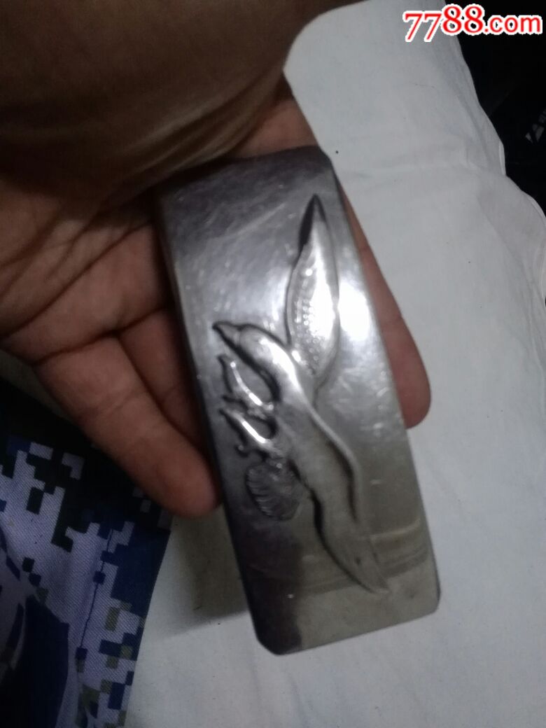 手工自制白钢皮带扣