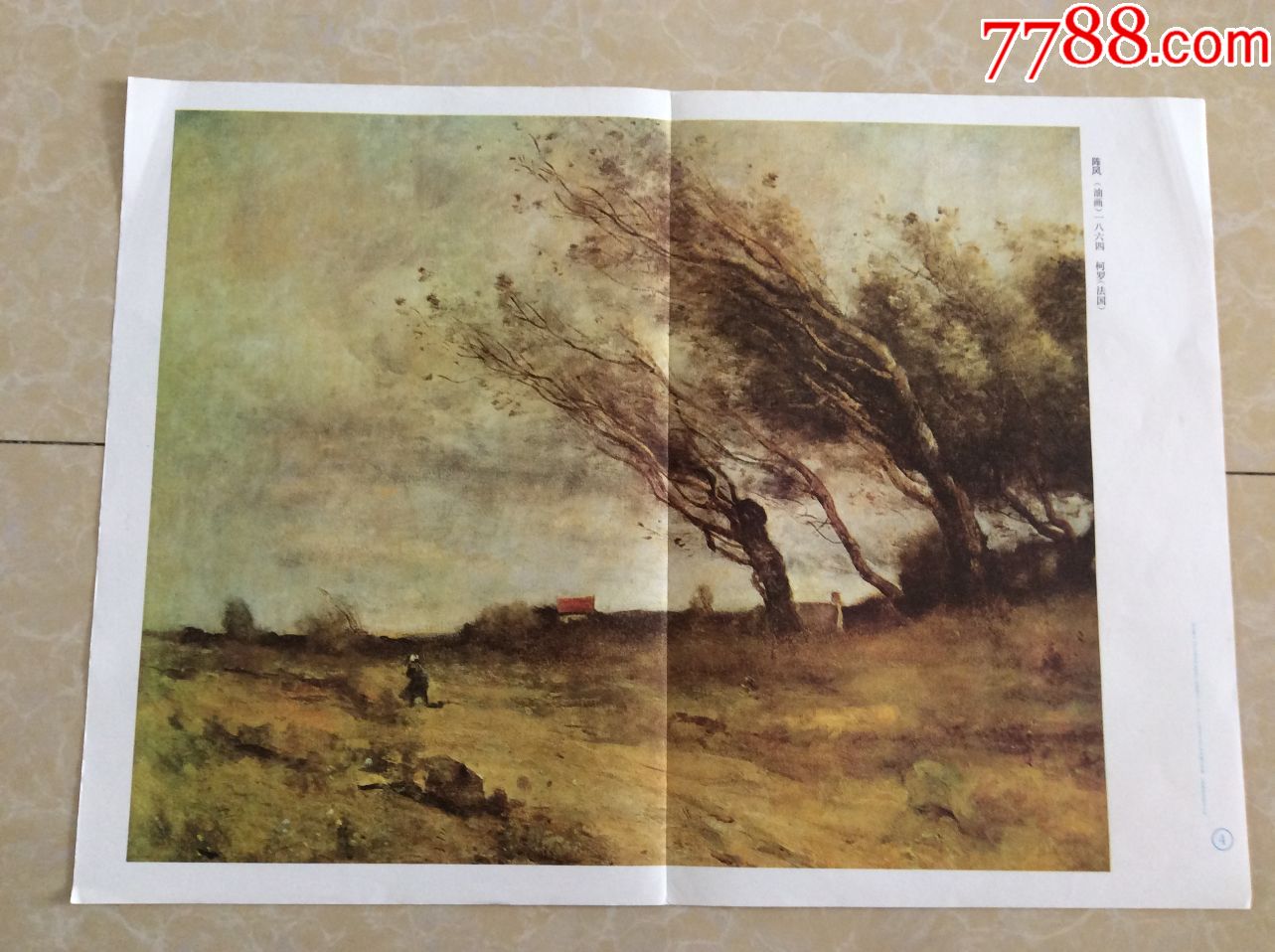 美术作品阵风油画