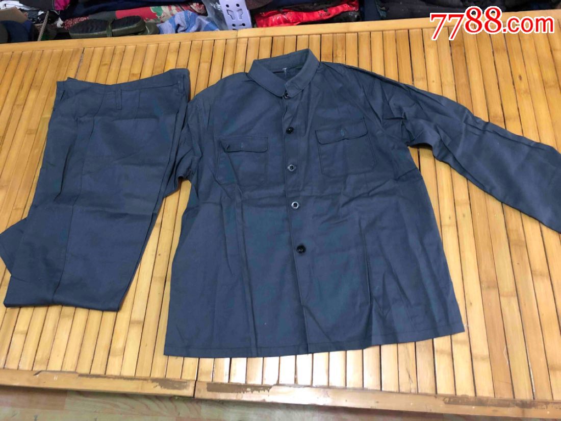 五十年代老棉布中山装一套