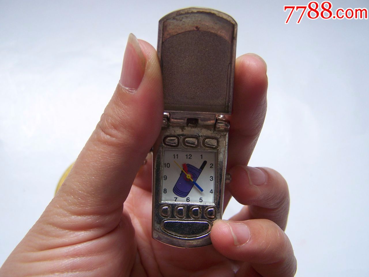 九十年代,金属翻盖手机,金属玩具,稀少,点图可放大