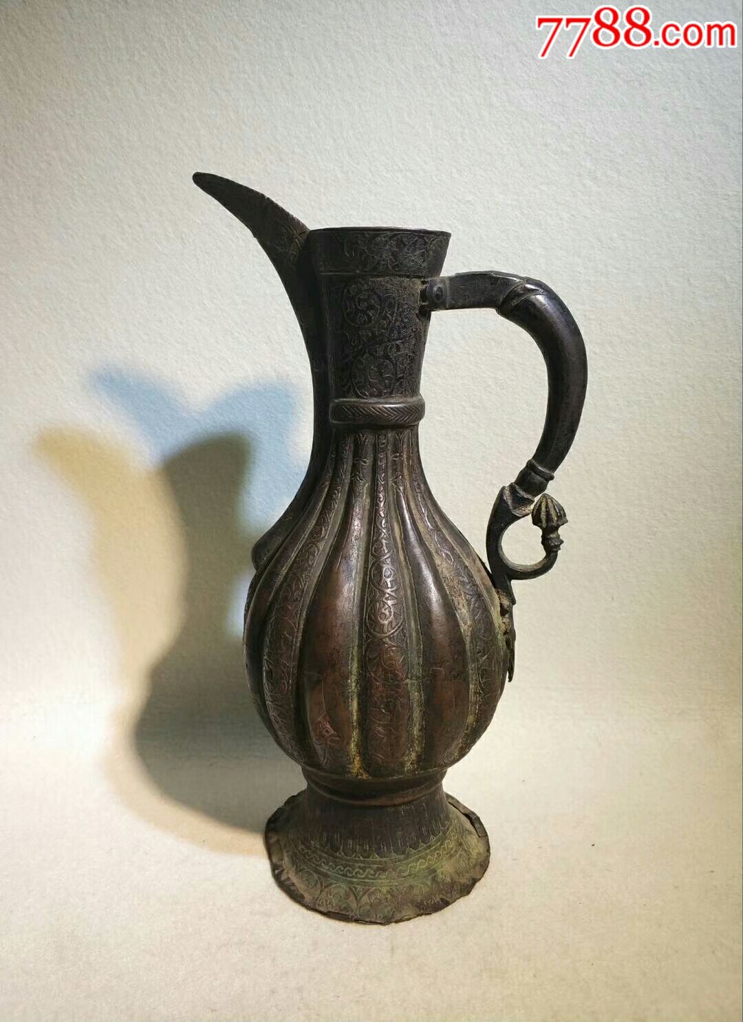 明代铜执壶_铜壶/铜瓶_厦门禅院古美术【7788收藏__收藏热线】