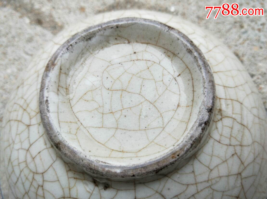 全品清民国仿哥釉碗-价格:600.