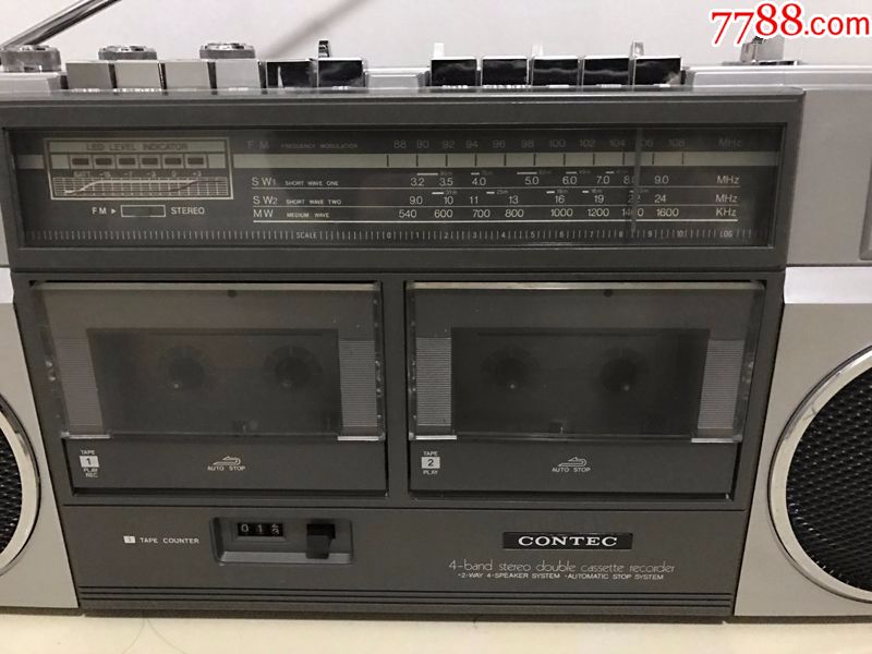 香港康艺双卡收录机8822-2s双卡录音机怀旧老录音机