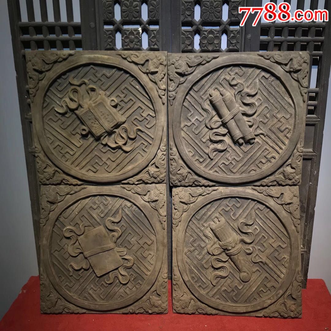 青砖材质,雕刻琴棋书画