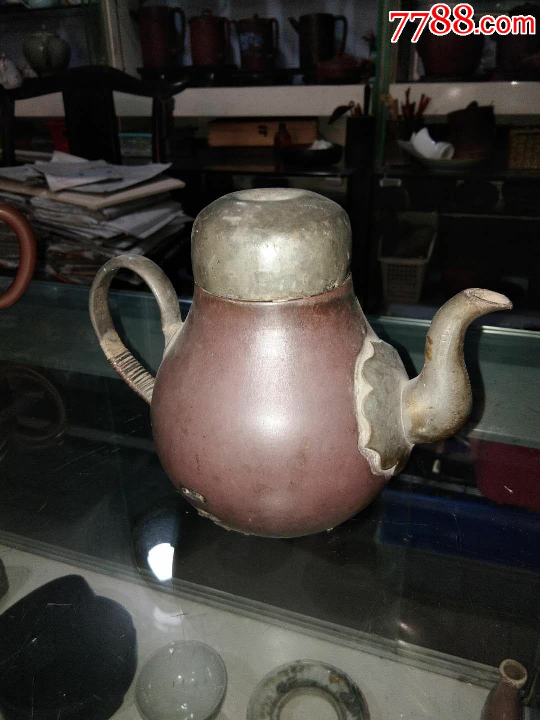 清早期仿时大彬紫砂壶