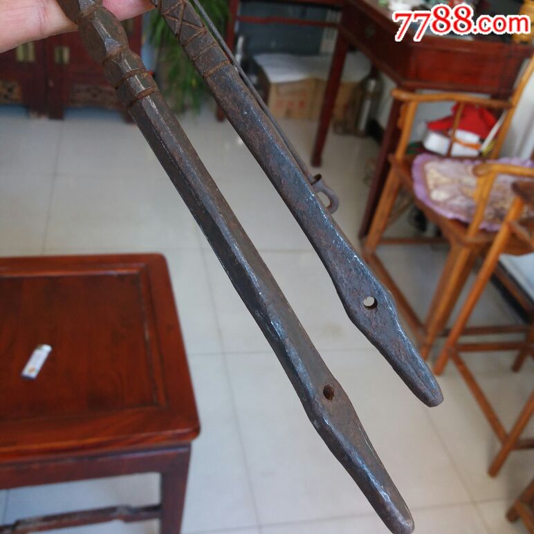 清代老百姓防身铁器兵器袖剑两把全品如图保老保真