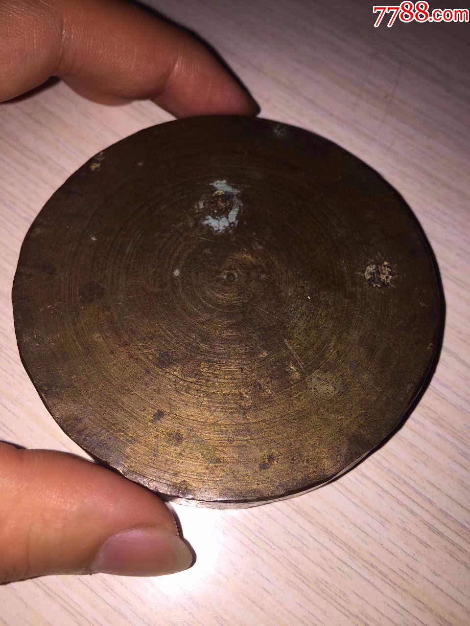 清代白铜大铜饼厚实压手很重不知用途