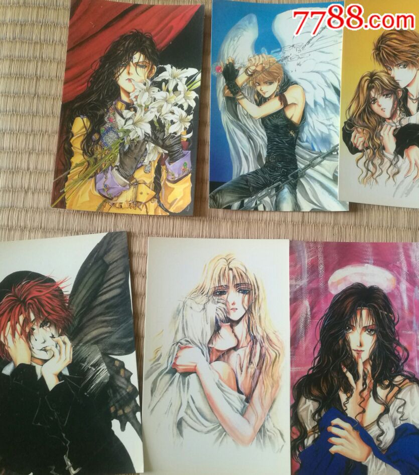 90年代稀少的一套动漫天使禁猎区明信片