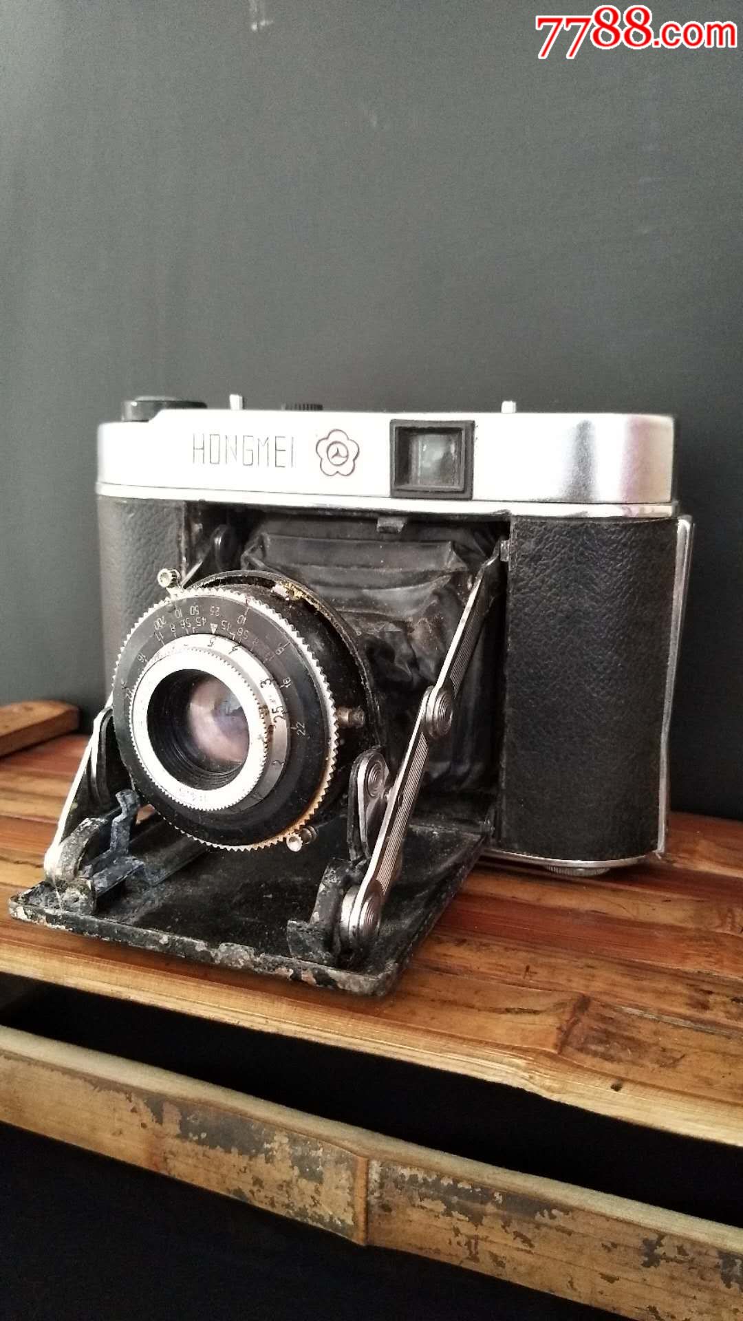 建国初期60年代红梅相机128247镜头可折叠伸缩