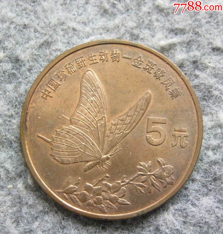 中国珍稀野生动物-金斑喙凤蝶