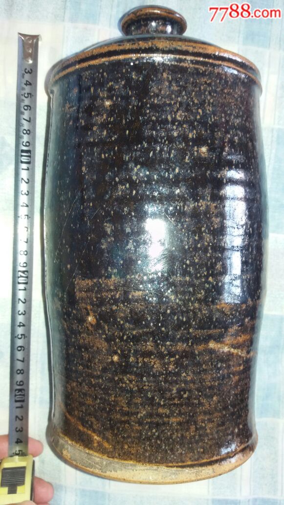 西夏灵武窑褐黑釉传世大梅瓶