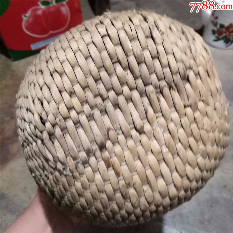 民国红润包浆老艺人手工柳编藤编老筐子篓子鱼篓斗升农家乐民俗