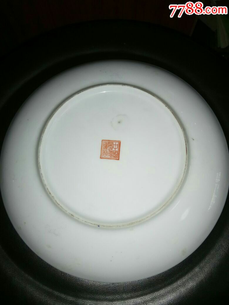 90年代景德镇手绘花鸟赏盘