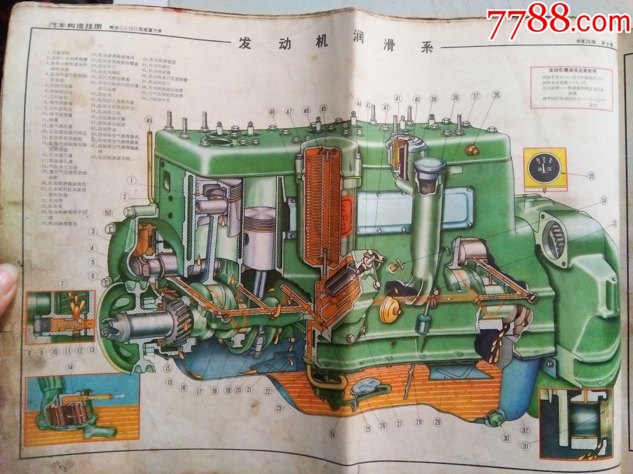 解放ca10b型载重汽车(汽车构造图册)-商品说明书-7788收藏