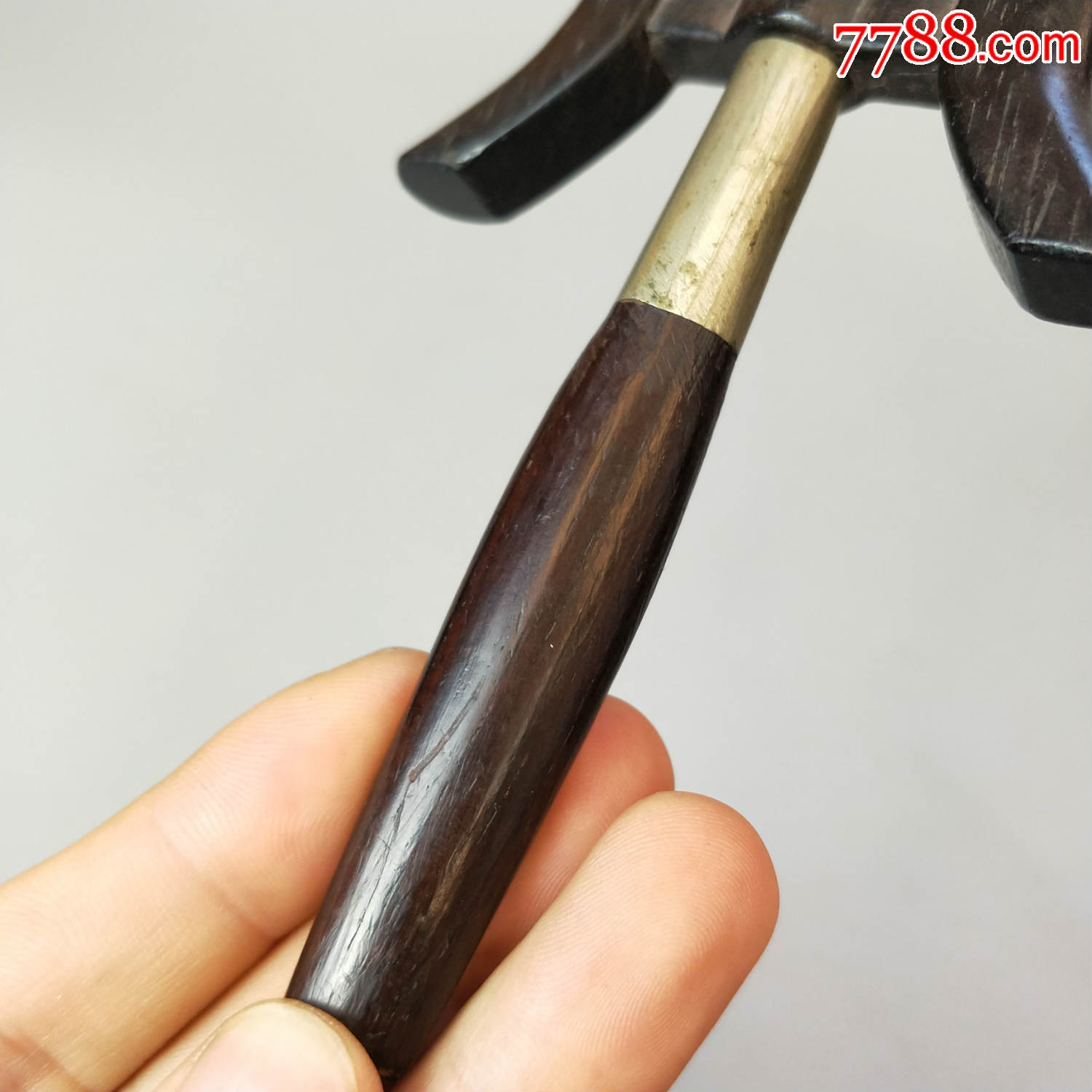 晚清民国老红木风筝线轴线板大红酸枝线把子老木器民俗玩具收藏