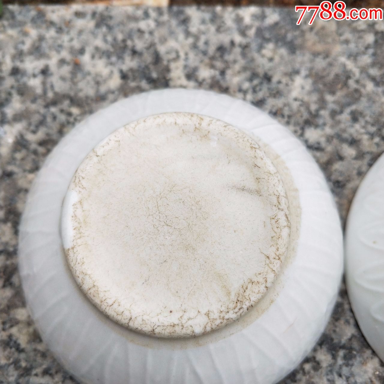 清代瓷器清代德化窑白瓷茶盏一对古董古玩古瓷器收藏包老保真