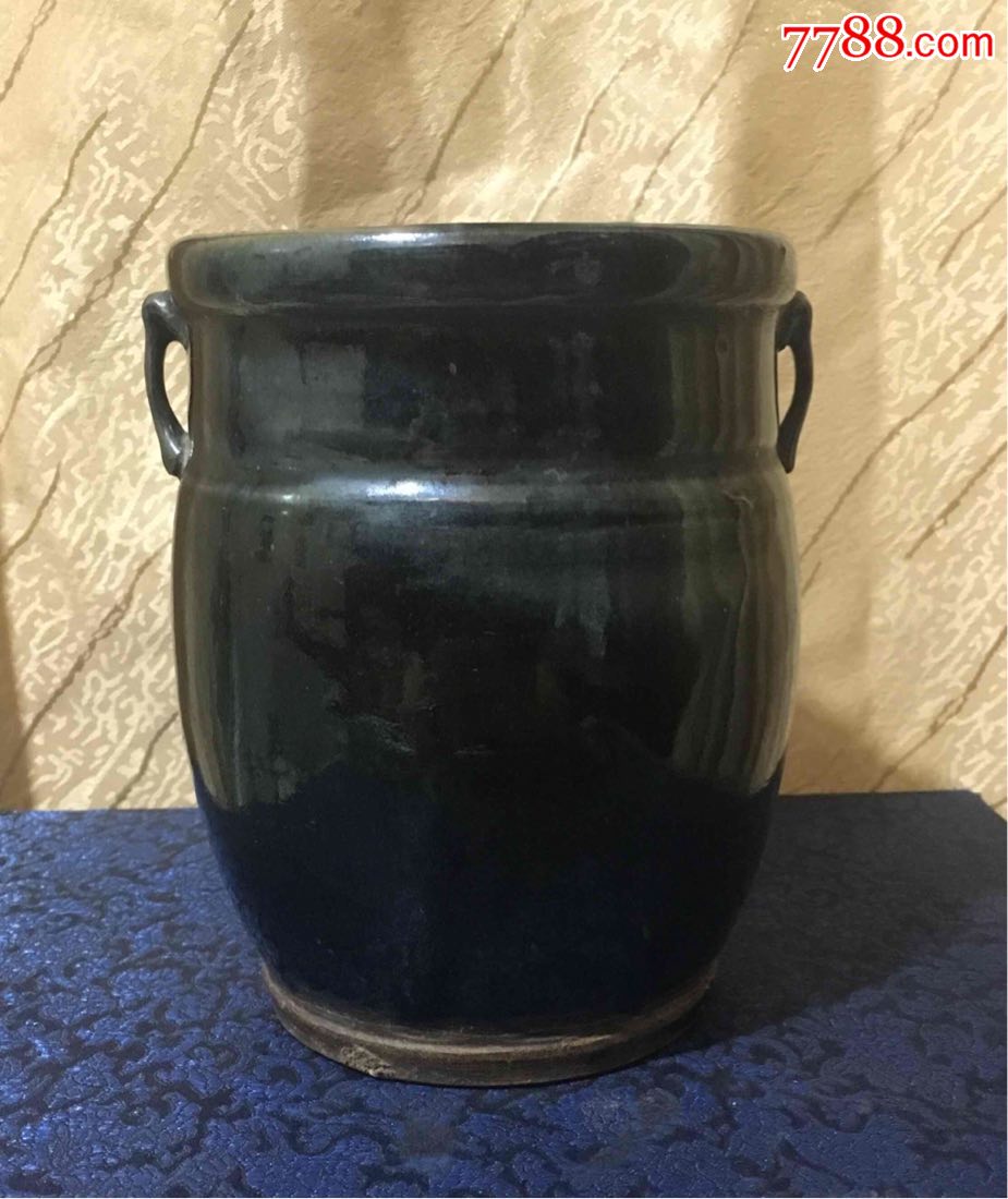 耀州黑釉双耳罐-se58550735-黑瓷/天目瓷-零售-7788收藏__收藏热线