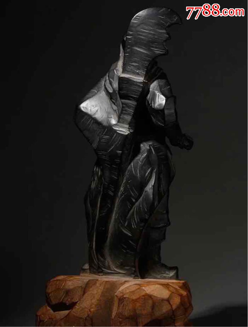 林昭发石雕收藏关公像无畏大号-价格:8000元-se58589529-石狮/石雕塑