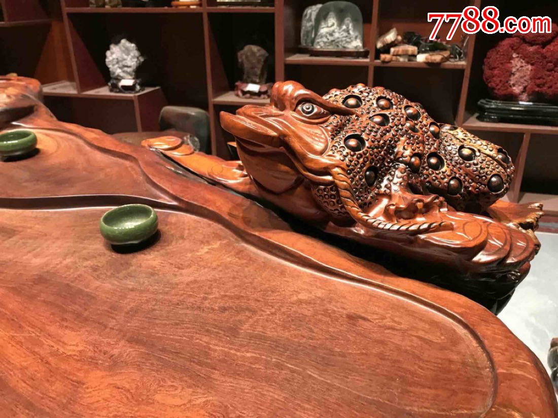 根雕木雕老挝红花梨整体无拼接实木茶盘茶几茶台茶桌茶具