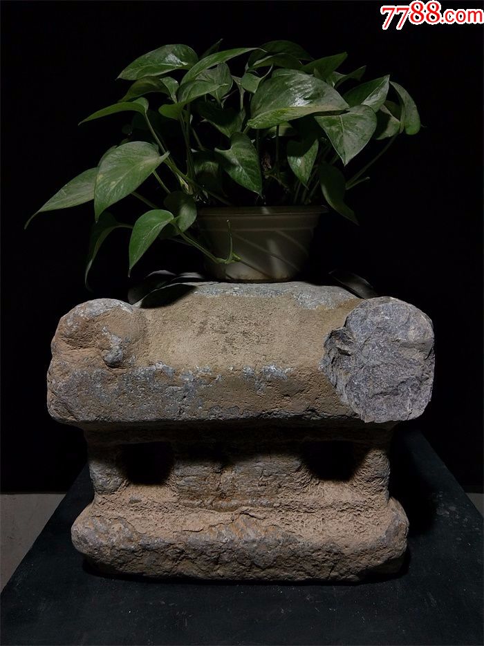 宋代老石座老柱墩旗杆石