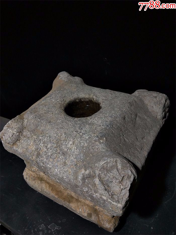 宋代老石座老柱墩旗杆石