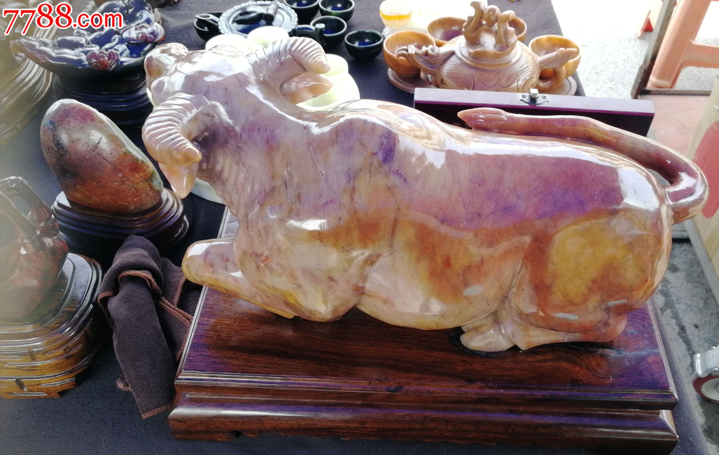 天然桂林鸡血玉,摆件,_其他玉石/玉器_桂林鸡血玉批发店【7788火花