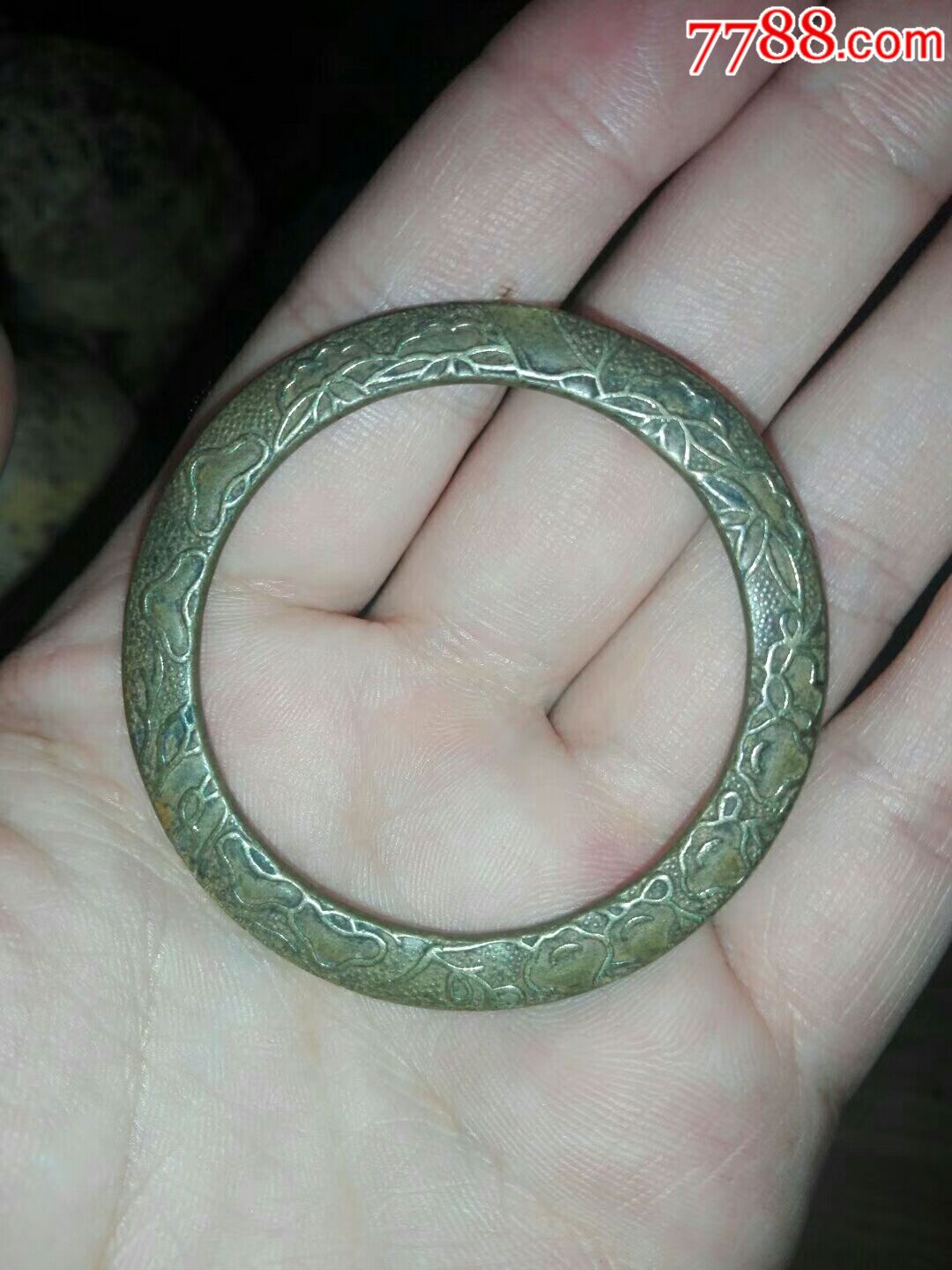民国铜环,铜袈裟环,双面工