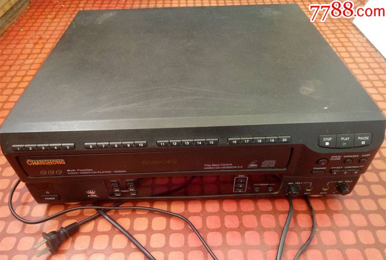 vd3000卡拉ok长虹数字影碟机cd,vcd三碟连放播放机八成新