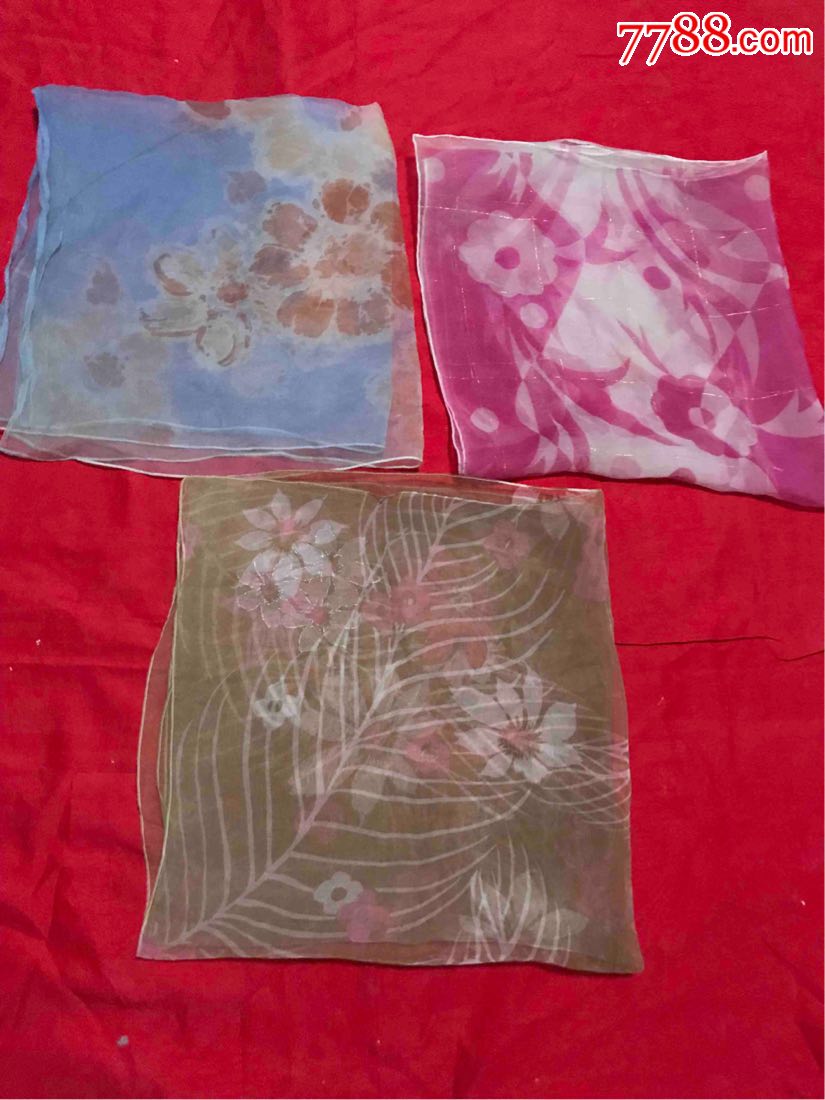 七十年代尼龙纱巾图片